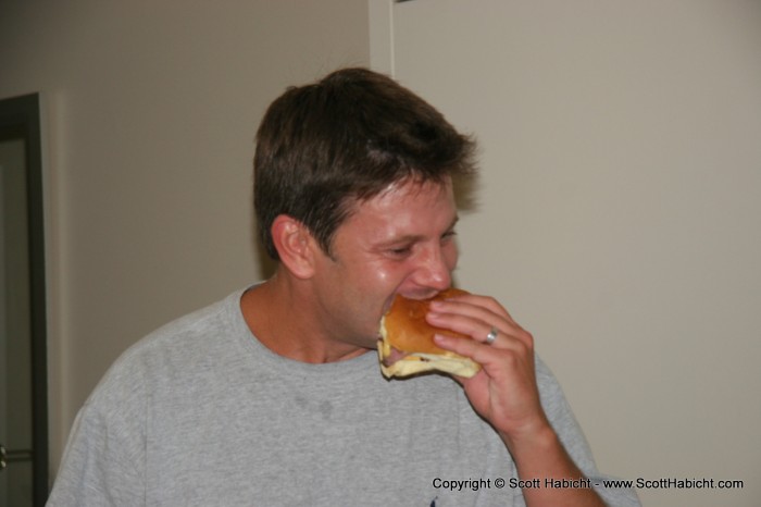 So the front desk hooked him up with a leftover bag lunch for free.