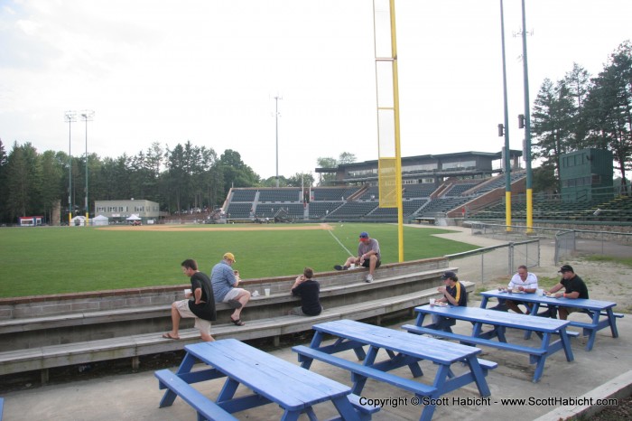 Oh, did I mention the beer was back over at the stadium? Have a nice walk.