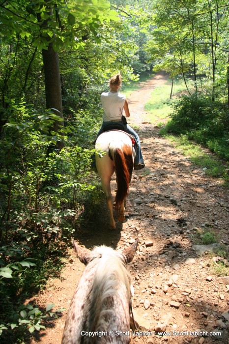 While we rode, she told me how she likes to ride bare back....