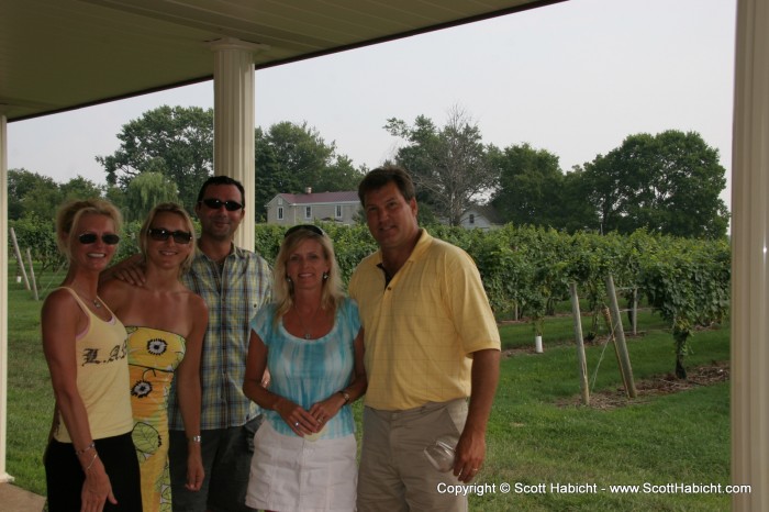 Chris Pearmund, owner and winemaker, and his wife came over and hung out with us for a while.