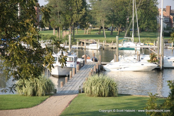 The inn is located on the Chesapeake Bay.