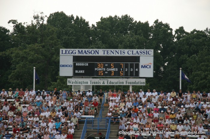 In the end, Roddick won.