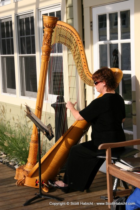 And one of the harpist....