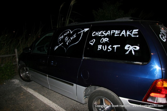 On our way to the post-celebration celebration, and we noticed this car.