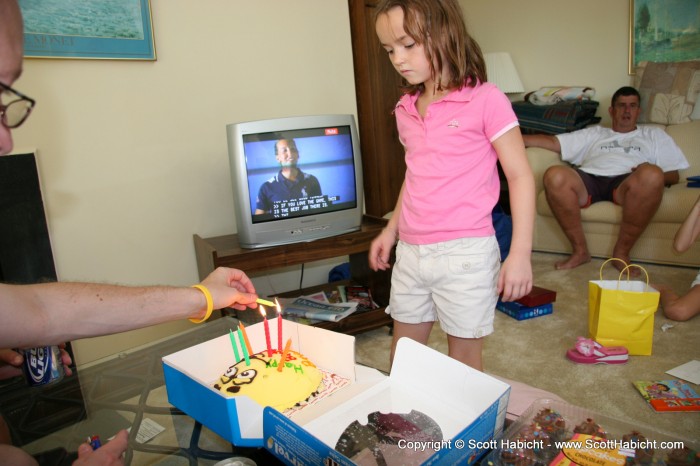 So we all had ice cream cake.