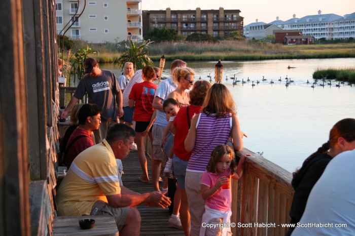 The family went to dinner that night at BJ's on the Bay.