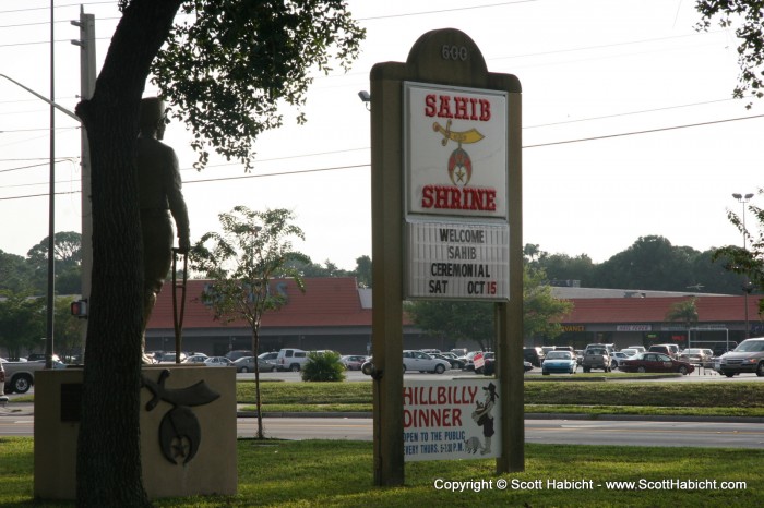 Later that night, it was over to the Shriner's club for the Hillbilly Dinner.