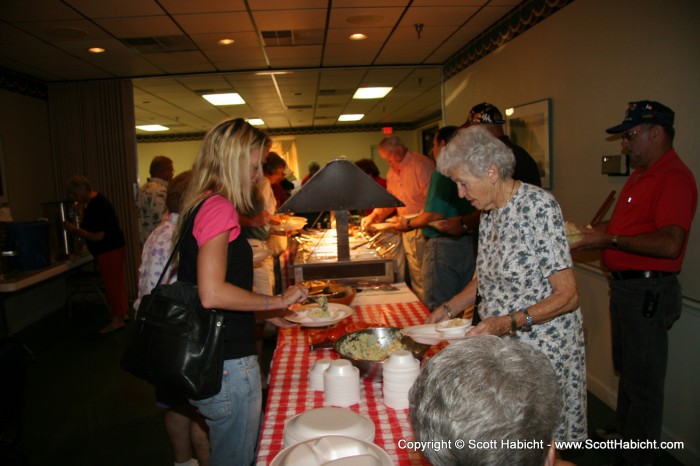 It was all you can eat, a favorite of the older crowd....