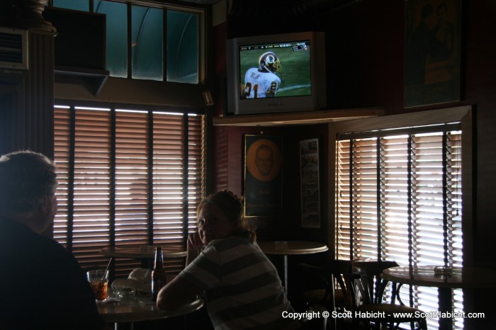 These folks were watching the Redskins....