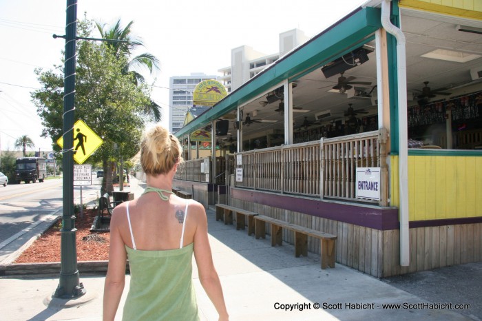 After playing on the beach, we headed over to the Daiquiri Deck.