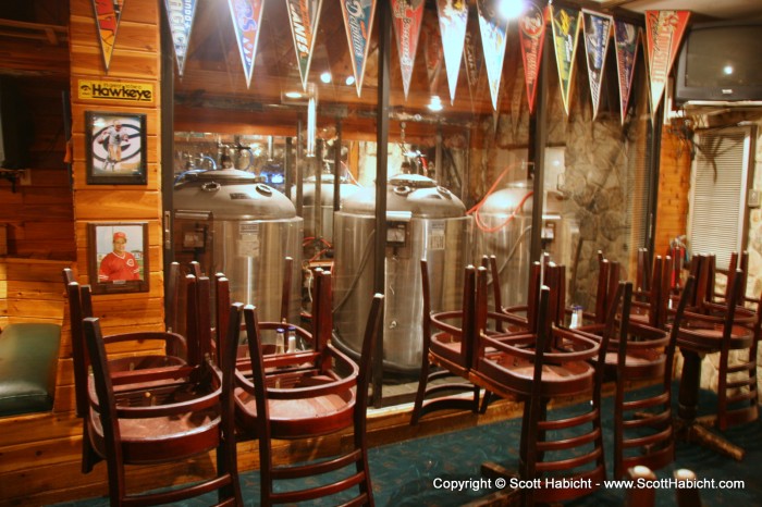 All the beer is brewed on premises.