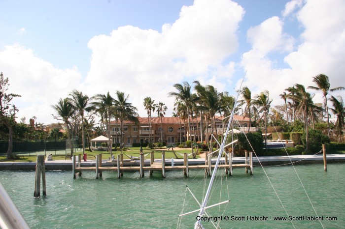 Hurricane Wilma tore things up in Miami, but Shaq's house seemed OK.