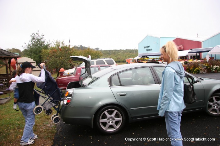 A rainy day in October with Ashley, Kristi, and Kelli to pick out pumpkins.