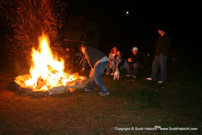 My brother loves to have bonfires....