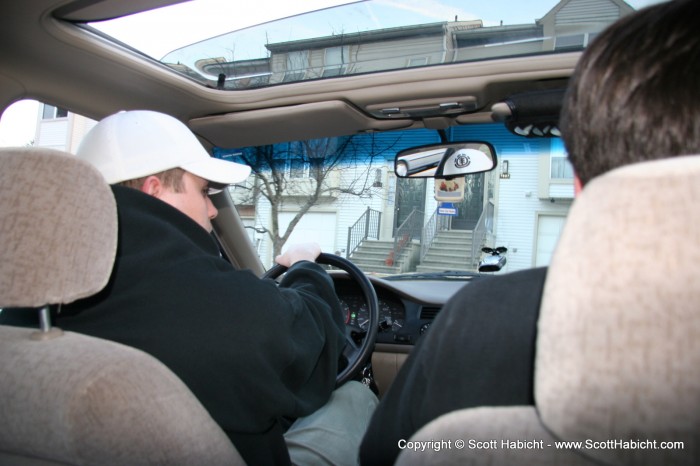 With Mark behind the wheel, and Bender riding shotgun, it was time to head to the beach.