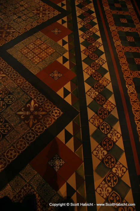 Some nice tile work on the floor.