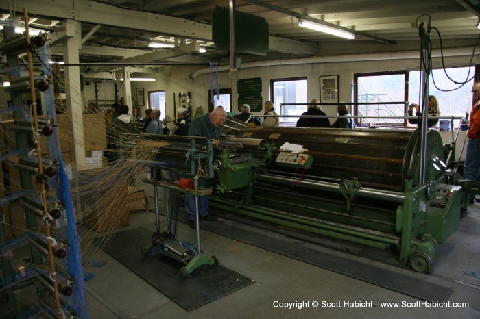 This is where some fabrics are made by hand....