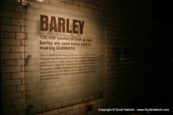 Guinness uses two-thirds of all barley grown in Ireland each year.