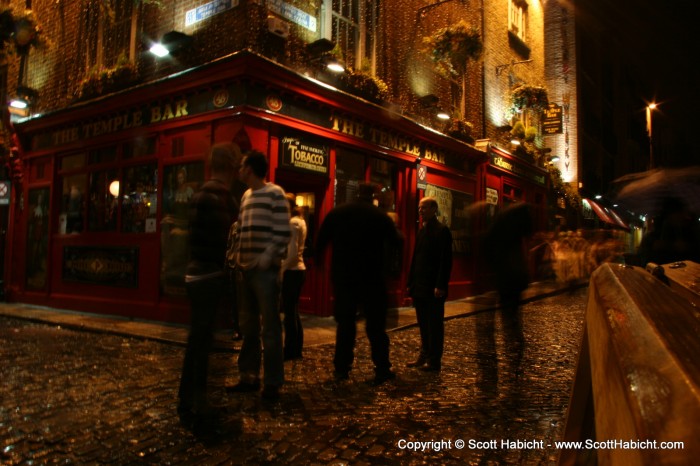 After dinner it was back down to the Temple Bar district.