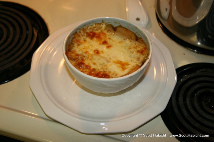 I made french onion soup.