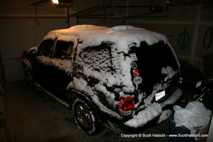 That is going to be a mess on the garage floor in the morning.