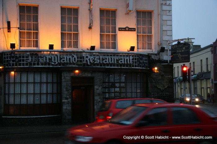 All the way to Ireland to find the Maryland Restaurant.