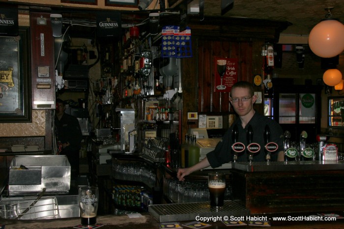 This one happened to be THE Temple bar in the Temple bar district.