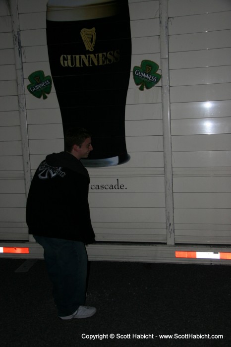 Tried to steal Guinness from a truck....