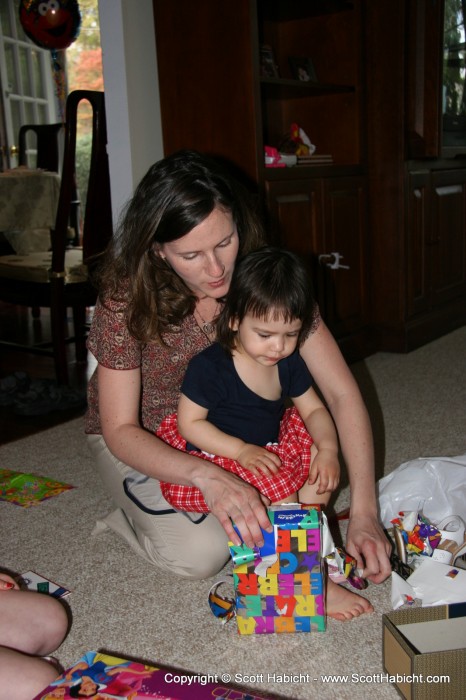 After cake it was time to open the presents.