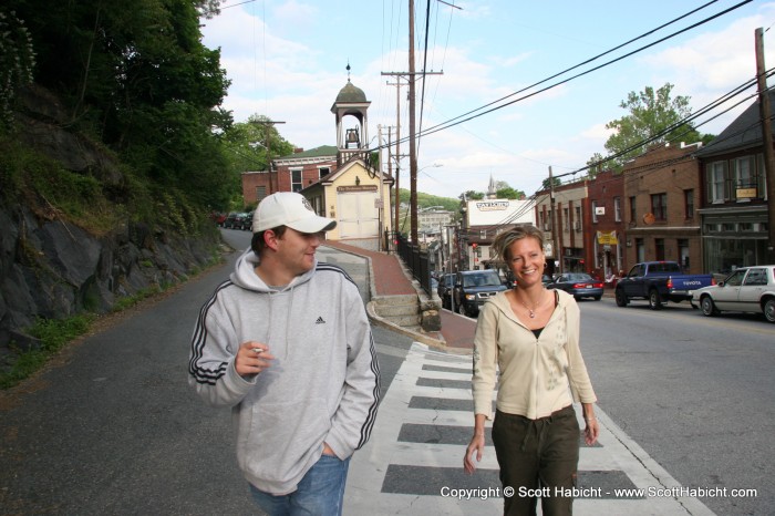 Mark, Kelli, and I headed down to EC one night.