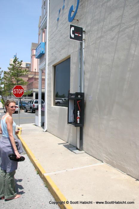 Wow, public telephones still exist.