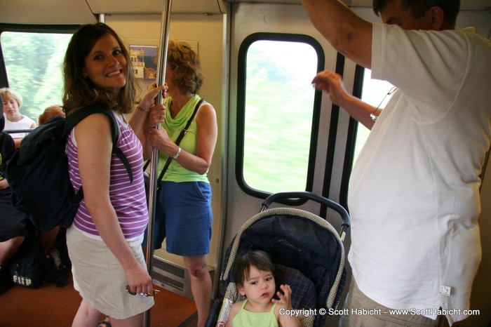 And happened to be Ashley's first public transportation experience.