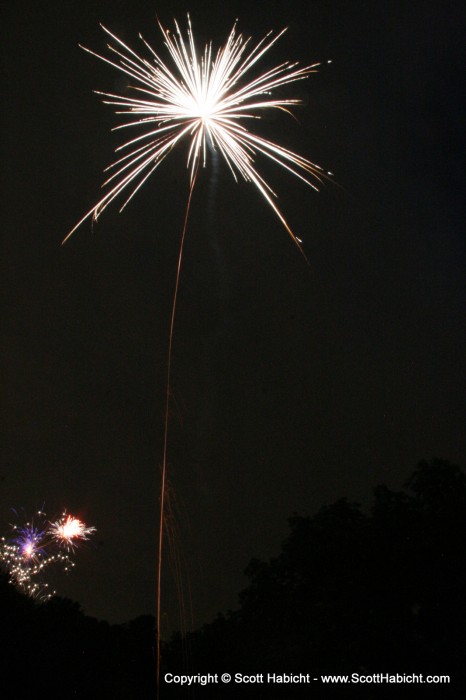 The fireworks in the bottom left are Mathew's neighbor....