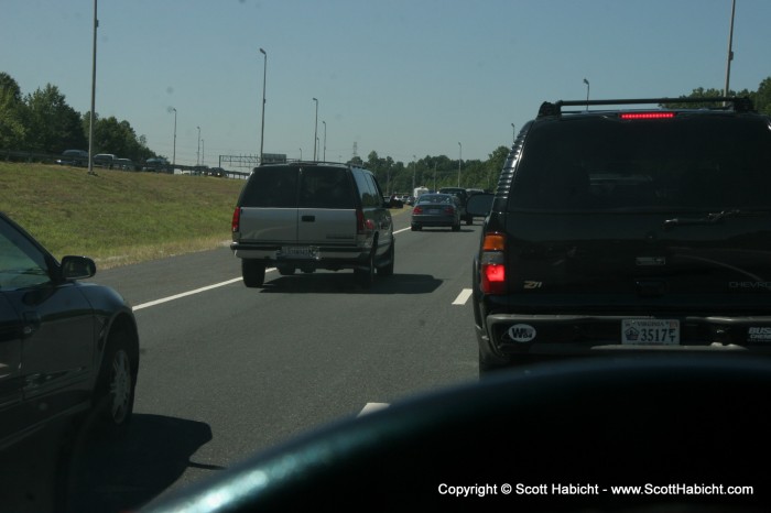 Heading to VA for another year of winery hopping, and we ran into traffic....