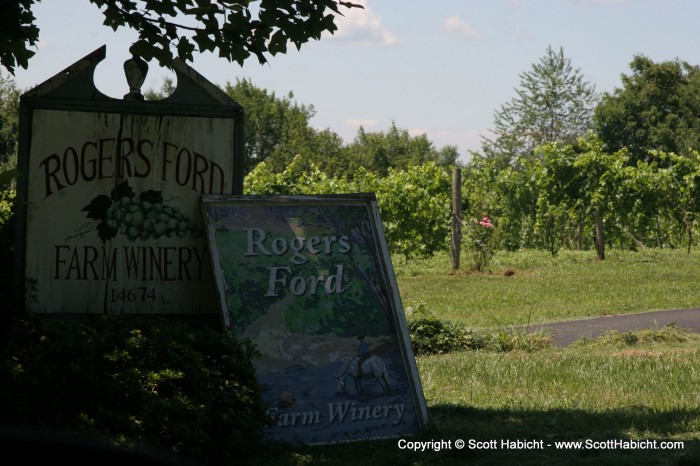 Next stop of the day, and winery #2 for the weekend, Rogers Ford.