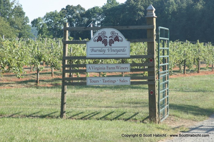 On to Burnley Vineyards, but they were closed. And yes, there was a lot of driving going on.