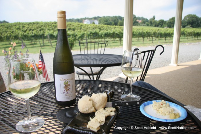 So we bought a bottle of his fantastic wine, and enjoyed the afternoon outside.