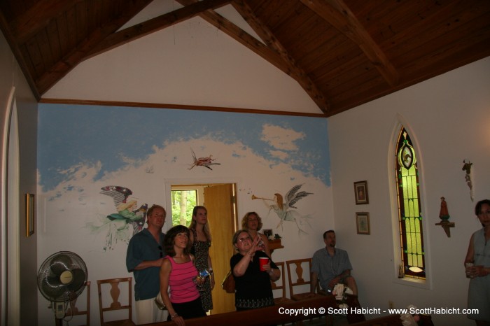 We walked around the grounds and visited the church that Fernand built.