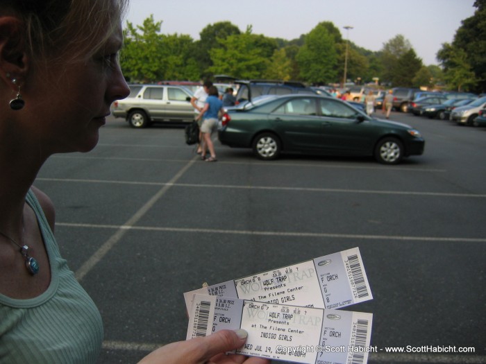 Wolf trap to see the Indigo Girls.