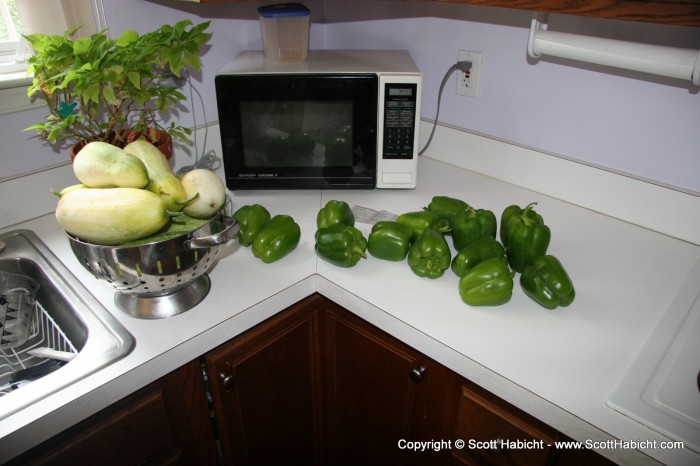 More fresh goodies from the garden....