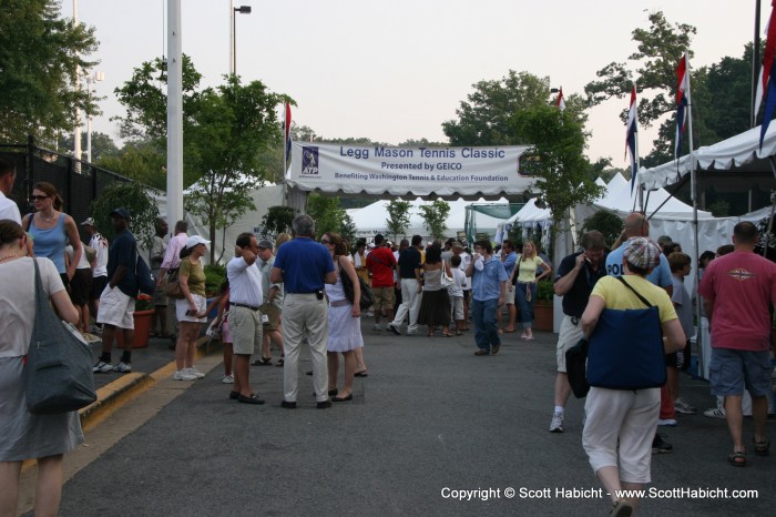 As we do most years, Kelli and I headed to the Legg Mason Tennis classic.