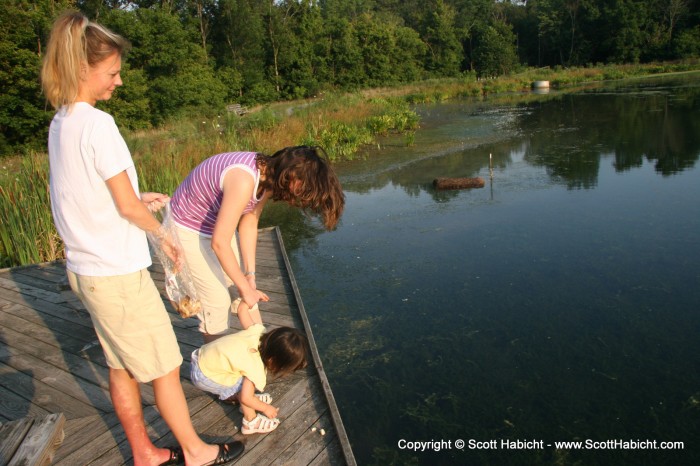 To the local pond....