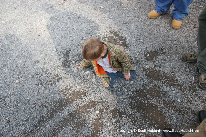 And playing in dirt....