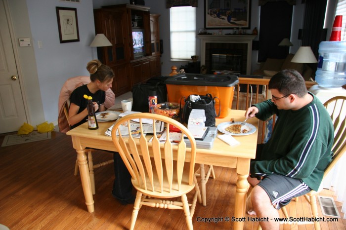 The next morning I made breakfast before they headed home again.