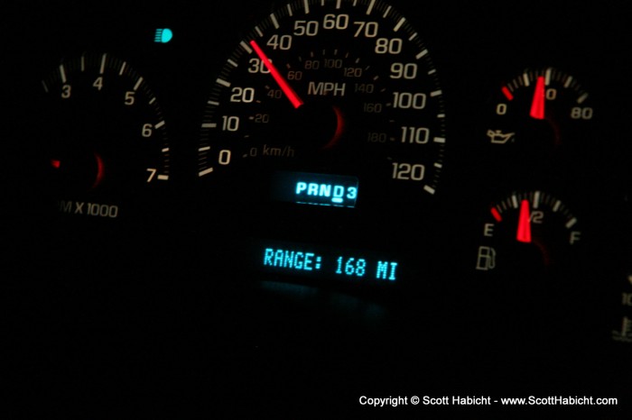 Where would you go if your range was 168 miles?