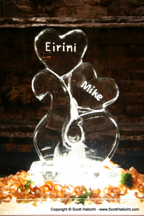 It was a friend of Kelli's, Eirini, and her husband to be, Mike.