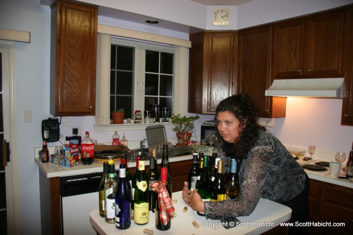 Michelle decides that she needs to take some wine home with her.