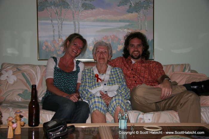 The three of us decided to go out to dinner that night, so we posed for a quick shot before heading out.