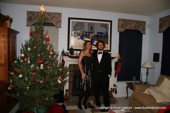 Kelli and I got dressed up for New Years Eve.