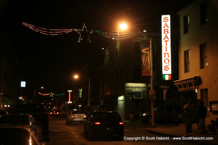 At Sabatino's in Little Italy, Baltimore, MD.